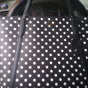 Kate Spade Cara Dot Leather Tote Bag